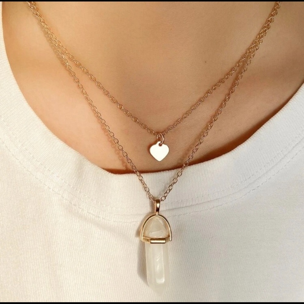 Double Layer Quartz Necklace